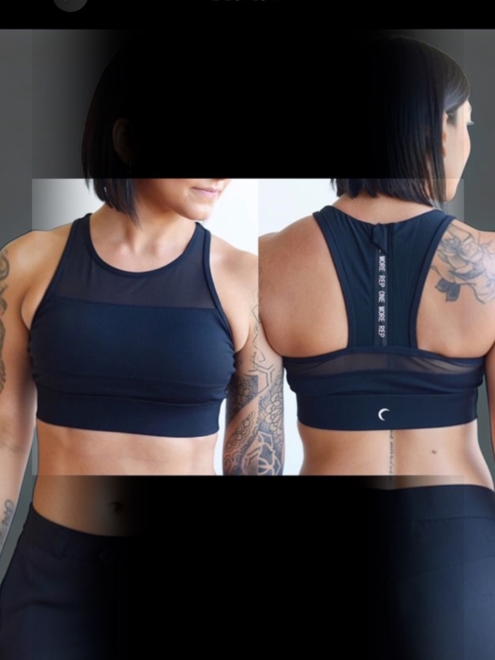 Zyia black high impact All Star Bra Size Medium